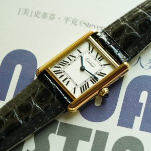 13305226153848664 TANK MUST DE SOLO 30MM GOLD CASE LEATHER STRAP