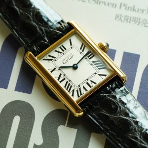 13305226155250165 TANK MUST DE SOLO 30MM GOLD CASE LEATHER STRAP