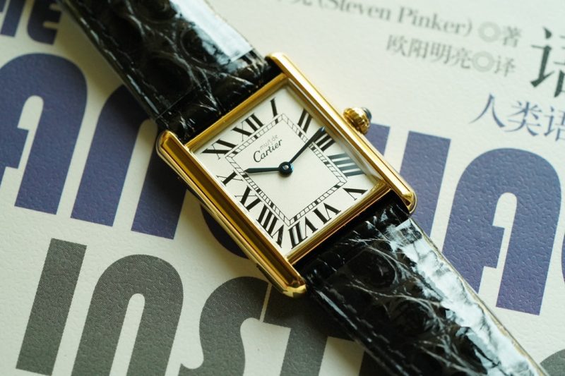 13305226155250165 TANK MUST DE SOLO 30MM GOLD CASE LEATHER STRAP