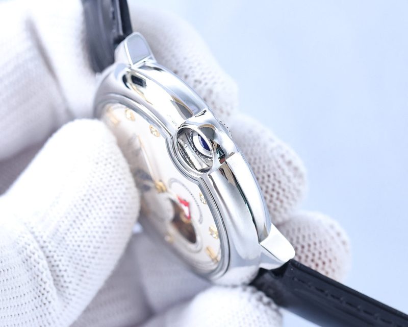 BALLON BLEU 36MM OPEN HEART PINK DIAMOND NUMERALS