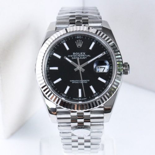 DATEJUST 36MM SILVER BLACK DIAL