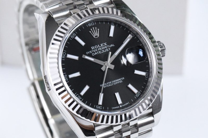 DATEJUST 36MM SILVER BLACK DIAL