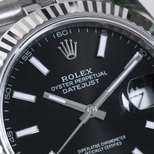 DATEJUST 36MM SILVER BLACK DIAL