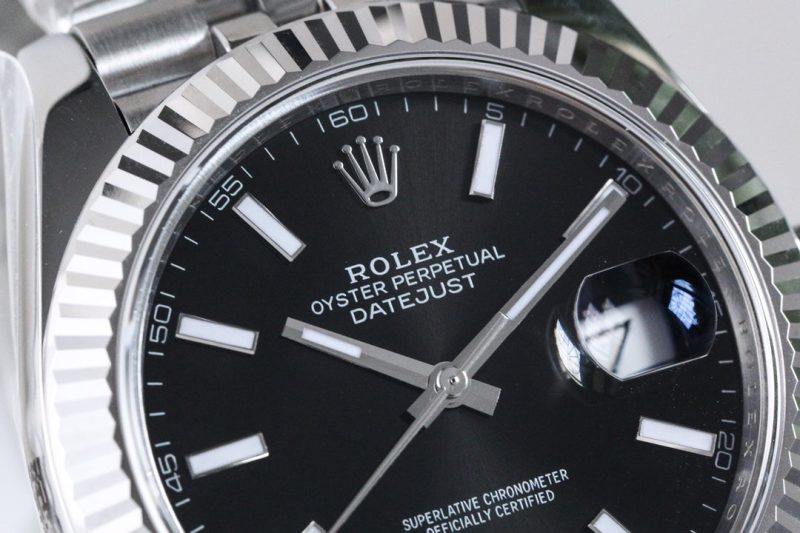 DATEJUST 36MM SILVER BLACK DIAL