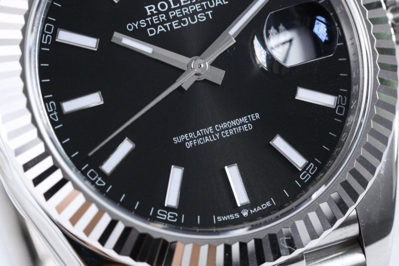 DATEJUST 36MM SILVER BLACK DIAL