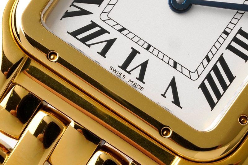 PANTHERE 27MM GOLD CASE WHITE DIAL