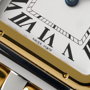 PANTHERE 27MM GOLD SILVER CASE WHITE DIAL