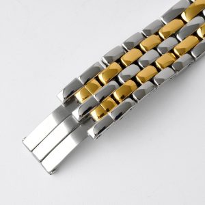 PANTHERE 27MM GOLD SILVER CASE WHITE DIAL