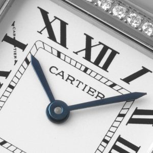 PANTHERE 27MM SILVER CASE DIAMOND BEZEL WHITE DIAL