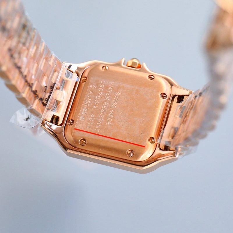 13338901826690239 PANTHERE 27MM PINK GOLD CASE DIAMOND BEZEL DIAMOND DIAL