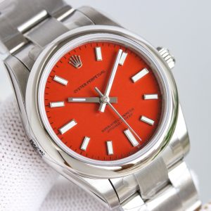 OYSTER PERPETUAL 31MM RED DIAL