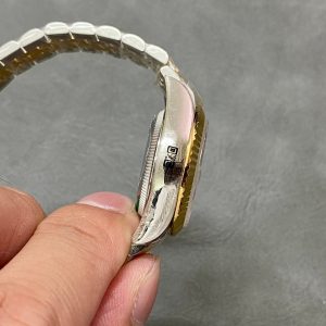 DATEJUST 28MM GOLD STEEL DIAMOND NUMERALS