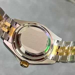 DATEJUST 28MM GOLD STEEL DIAMOND NUMERALS