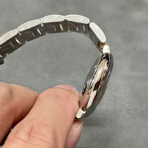 BALLON BLEU 33MM PINK GOLD STEEL