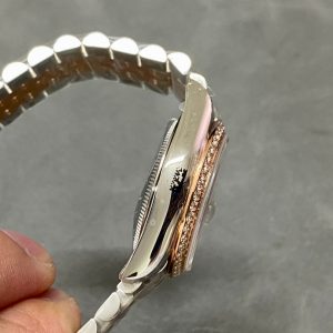 13339138316649716 DATEJUST 31MM PINK GOLD STEEL AUBERGINE DIAL