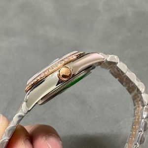 13339138318416963 DATEJUST 31MM PINK GOLD STEEL AUBERGINE DIAL