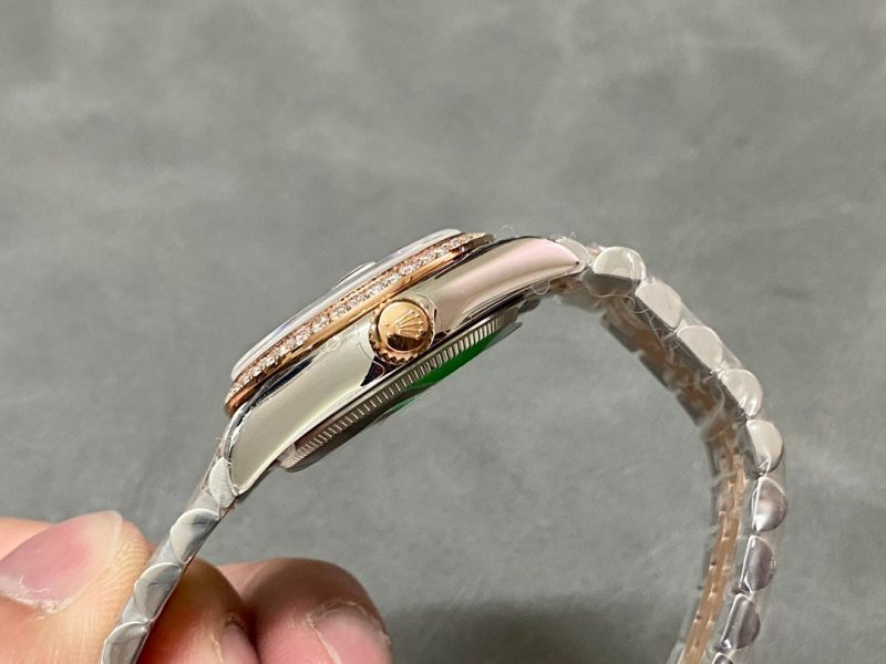 13339138318416963 DATEJUST 31MM PINK GOLD STEEL AUBERGINE DIAL