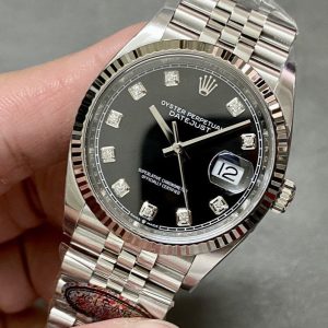 DATEJUST 36MM STAINLESS STEEL BLACK DIAL