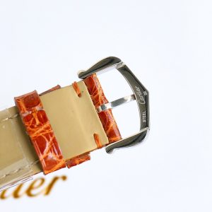 13341914012816024 TANK MUST SMALL STEEL DIAMOND BEZEL LEATHER STRAP EWHITE DIAL