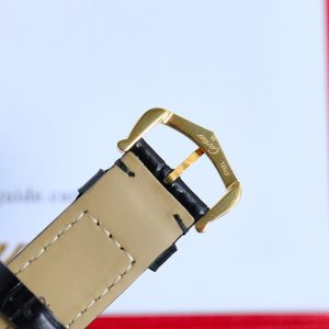 13341914327448965 TANK MUST SMALL GOLD LEATHER STRAP WHITE DIAL