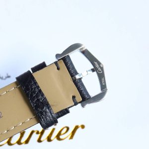 13341914382417089 TANK MUST SMALL STEEL LEATHER STRAP WHITE DIAL