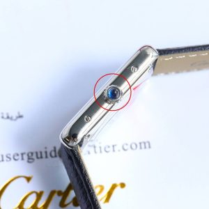 13341914384336479 TANK MUST SMALL STEEL LEATHER STRAP WHITE DIAL