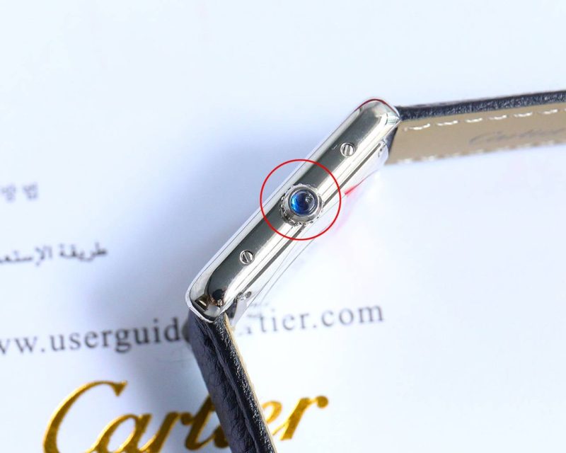 13341914384336479 TANK MUST SMALL STEEL LEATHER STRAP WHITE DIAL