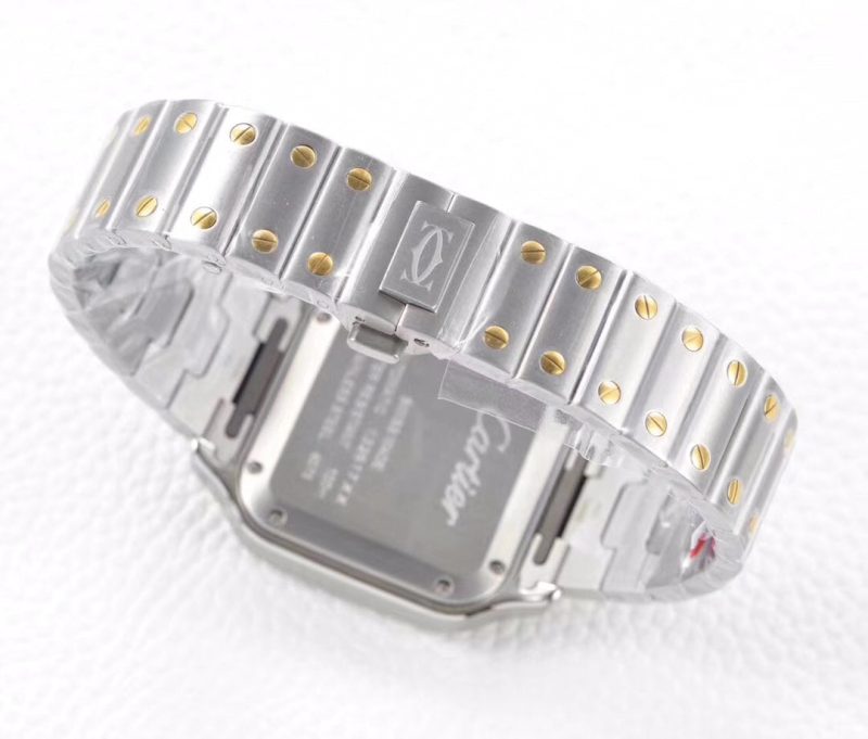 SANTOS LADY 35.1MM AUTOMATIC GOLD STEEL