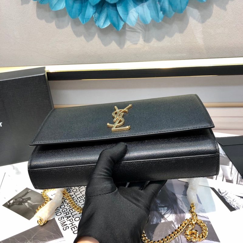 kate medium 24cm black grained calfskin