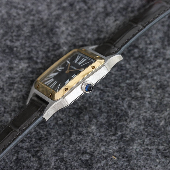 13343061407283614 SANTOS DUMONT LADY GOLD CASE CROCODILE STRAP