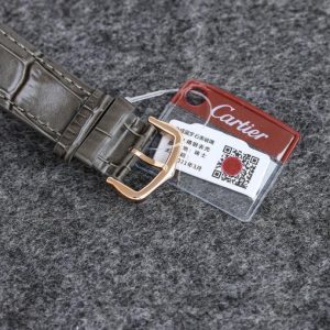 13343062168602523 SANTOS DUMONT LADY PINK GOLD CASE CROCODILE STRAP