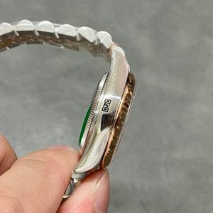 DATEJUST 31MM PINK GOLD STEEL PURPLE DIAL