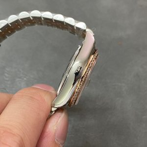 13343576766509686 DATEJUST 31MM PINK GOLD STEEL CHOCOLATE DIAL