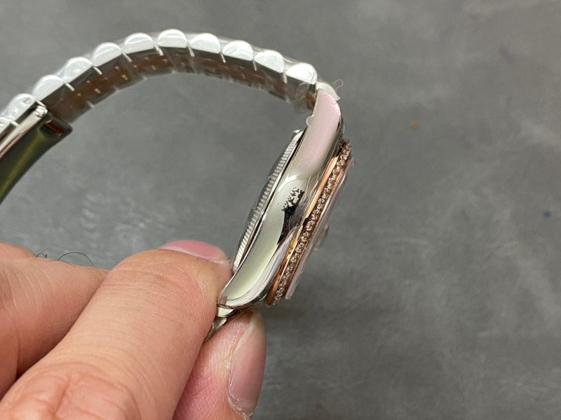 13343576766509686 DATEJUST 31MM PINK GOLD STEEL CHOCOLATE DIAL