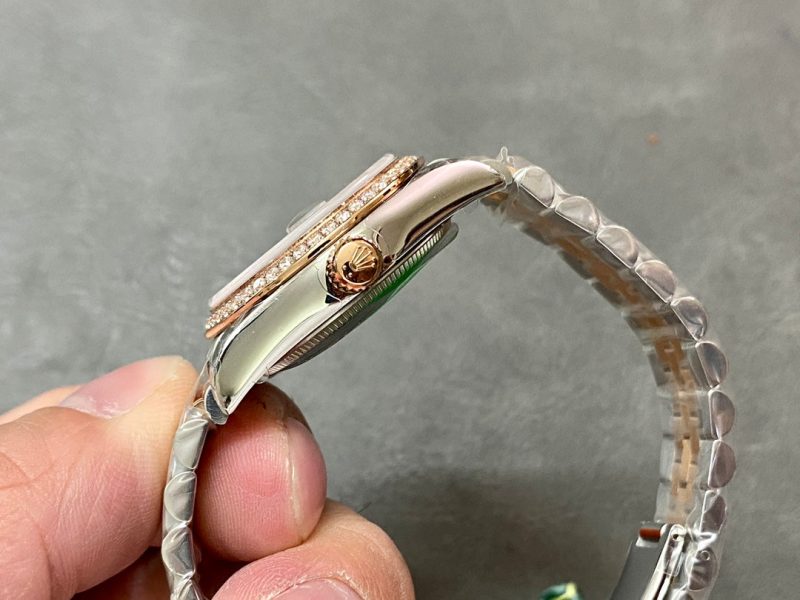 13343576768159455 DATEJUST 31MM PINK GOLD STEEL CHOCOLATE DIAL