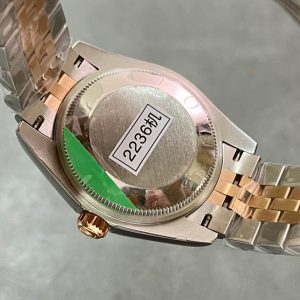 13343576769760890 DATEJUST 31MM PINK GOLD STEEL CHOCOLATE DIAL