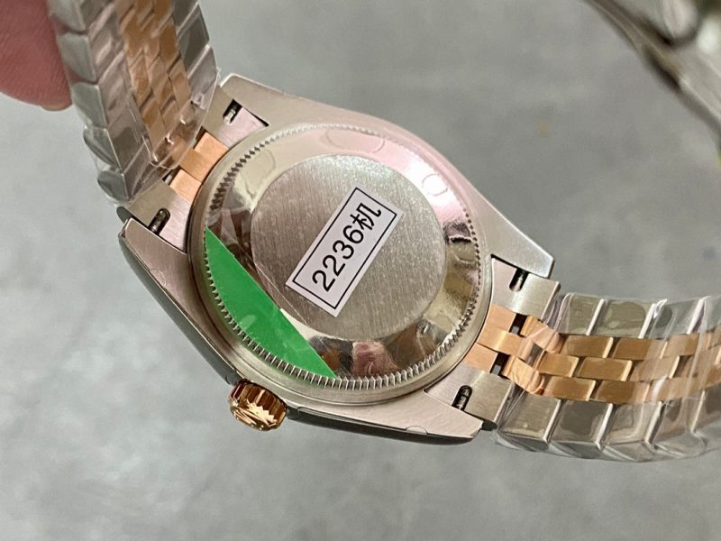 13343576769760890 DATEJUST 31MM PINK GOLD STEEL CHOCOLATE DIAL