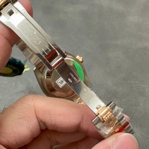 13343576772476550 DATEJUST 31MM PINK GOLD STEEL CHOCOLATE DIAL