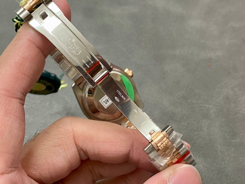 13343576772476550 DATEJUST 31MM PINK GOLD STEEL CHOCOLATE DIAL