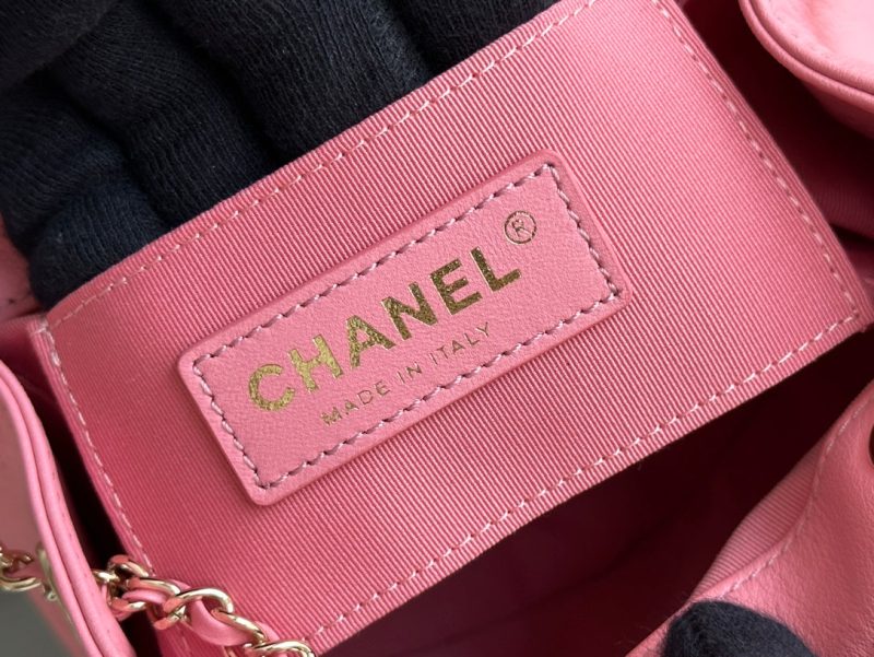 SMALL BACKPACK 20.5 PINK LAMBSKIN