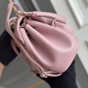 SMALL BACKPACK 18 LIGHT PINK LAMBSKIN