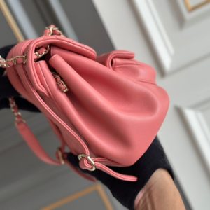 SMALL BACKPACK 18 PINK LAMBSKIN
