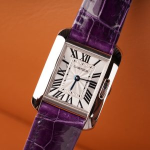 TANK ANGLAISE STEEL PURPLE LEATHER