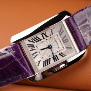 TANK ANGLAISE STEEL PURPLE LEATHER