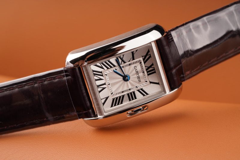 TANK ANGLAISE STEEL BURGUNDY LEATHER