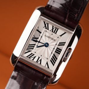 TANK ANGLAISE STEEL BURGUNDY LEATHER