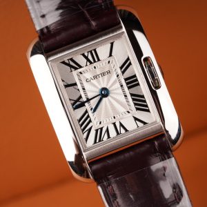 TANK ANGLAISE STEEL BURGUNDY LEATHER