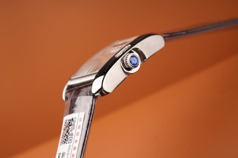 TANK ANGLAISE STEEL BURGUNDY LEATHER