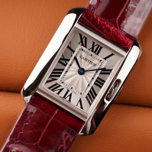 TANK ANGLAISE STEEL RED LEATHER