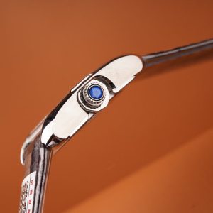 TANK ANGLAISE STEEL RED LEATHER